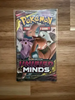 Pokemon Sun & Moon Unified Minds Booster Pack Art Total New Sealed Great - Image 1