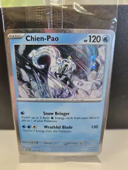 Pokemon TCG Chien-Pao 057/182 Sealed Promo Paradox Rift - Image 1