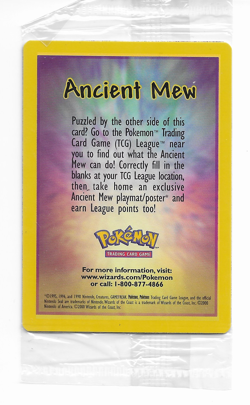 NEW FACTORY SEALED Ancient Mew Promo - Pokemon Movie Foil WOTC TCG - Image 1