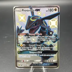 Pokemon TCG Rayquaza GX Alternate Art 177A/168 Jumbo Promo Holo 180 HP English - Image 1