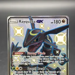 Pokemon TCG Rayquaza GX Alternate Art 177A/168 Jumbo Promo Holo 180 HP English - Image 2