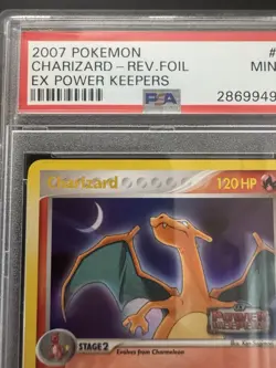 Charizard 6/108 Reverse Holo Rare Stamped Power Keepers Pokemon Card PSA 9 Mint - Image 2