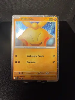 Makuhita 068 Black Star Promo Cosmos Holo Swirl Perfect Order Pokemon TCG NM - Image 1