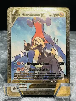 Garchomp V Gold Display Card Pokemon TCG - Image 1