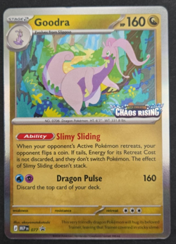 ME4 Chaos Rising: Goodra MEP 077 (Black Star Promo) - Image 1