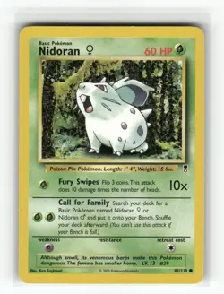 Nidoran F Legendary Collection Common Pokemon Near Mint or Better - Image 1
