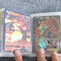 Pokemon TCG English Holo Binder/Page Lot: Lance's Charizard V, Groudon-EX - Image 2