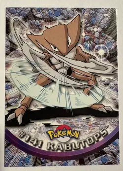 2000 Topps Pokemon TV Animation Ed Series 3 Non Holo #141 Kabutops - Image 1