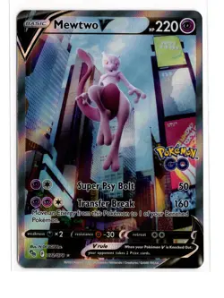 Mewtwo V (Alternate Full Art) 072/078 Pokemon GO Holo - Image 1