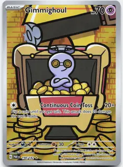 Gimmighoul 198/182 Illustration Rare Paradox Rift Pokemon Near Mint - Image 1