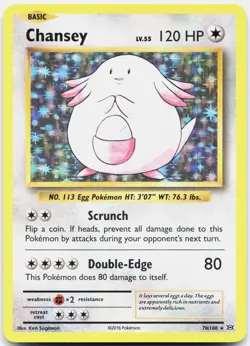 Chansey 70/108 Holo Rare Evolutions Pokemon Near Mint - Image 1