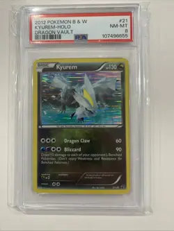 PSA 8 NM-MT Pokemon Kyurem 21/20 Black & White Dragon Vault Holo Secret Rare - Image 1