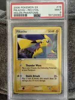 Pokemon PSA 9 Pikachu Holon Phantoms Reverse Holo 78/110 2006 - Image 1