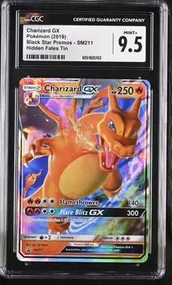 Charizard GX 2019 Pokemon Black Star Promo CGC 9.5 #SM211 - Image 1