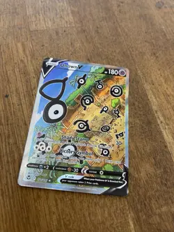 Pokemon TCG Unown V Silver Tempest 177/195 Holo Ultra Rare Mint Condition - Image 2