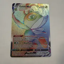 Pokemon Celebi VMAX Chilling Reign Rainbow Rare #199/198 NM - Image 1