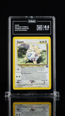 2000 Pokemon Black Star Promo Togepi 30 CGC 8.5 TAG - Image 2