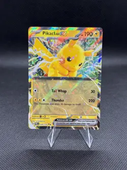 Pokemon Pikachu EX 028/131 Full Art Holo Thunder Rare English - Image 1