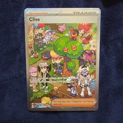The Pokemon Company Clive 236/091 SV Paldean Fates Full Art Holo Rare - Image 1