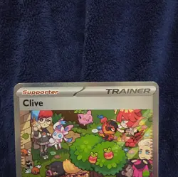 The Pokemon Company Clive 236/091 SV Paldean Fates Full Art Holo Rare - Image 2