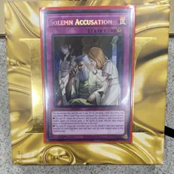 Konami Yu-Gi-Oh! Solemn Accusation BLMR-EN051 Secret Rare Holo 1st - Image 1