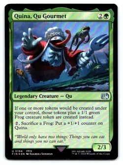 MTG Quina, Qu Gourmet U Legendary Creature - Qu Foil FINAL FANTASY 194 - Image 1