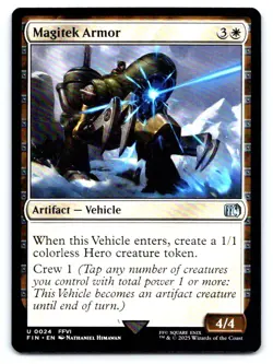 MTG Magitek Armor U Artifact - Vehicle Normal FINAL FANTASY 24 - Image 1