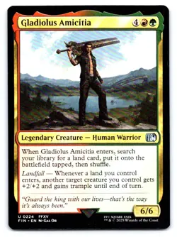 MTG Gladiolus Amicitia U Legendary Creature - Human Warrior Normal FINAL FANTASY - Image 1