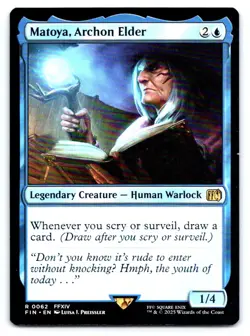 MTG Matoya, Archon Elder R Legendary Creature - Human Warlock Normal FINAL FANTA - Image 1