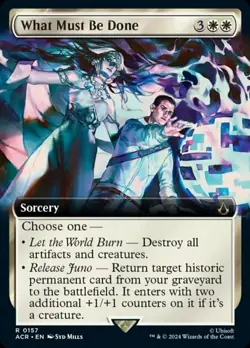What Must Be Done - Foil - Extended Art x1 - Universes Beyond: Assassin's Creed - Image 1