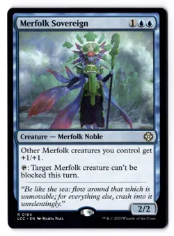 Merfolk Sovereign NM* The Lost Caverns of Ixalan Commander 0164 mtg -UnltdCards - Image 1