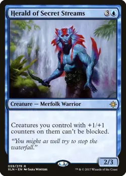 Herald of Secret Streams R 59 Ixalan MTG M-03 - Image 1
