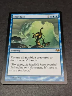 MTG Inundate Eventide Rare Blue Sorcery Magic the Gathering LP - Image 3