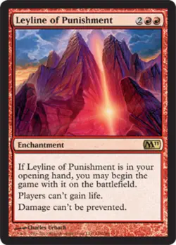 Moderatly Played, English - 1 x MTG Leyline of Punishment - Foil Magic 2011 - Image 1