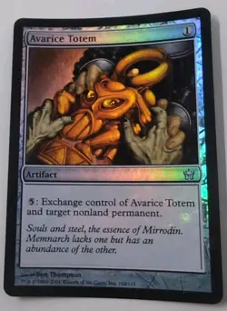 MTG Avarice Totem FOIL Fifth Dawn Unplayed Magic The Gathering - Image 1