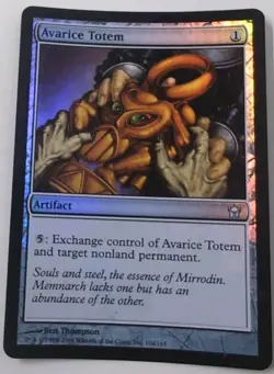 MTG Avarice Totem FOIL Fifth Dawn Unplayed Magic The Gathering - Image 2