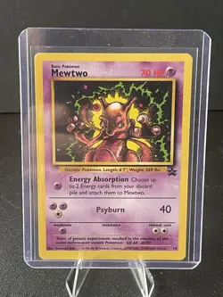 Mewtwo 14 Promo Wizards Black Star Promos Pokemon WOTC LP-NM - Image 1