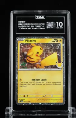 TAG 10 Pikachu Pokemon Day 2026 051/162 - Temporal Forces Cosmos Promo (Low pop) - Image 1
