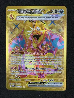 Charizard ex 228/197 Gold Hyper Rare Pokemon Obsidian Flames NM Near Mint - Image 1