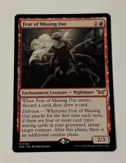 MTG Fear of Missing Out - Duskmourn: House of Horror LP - Image 1