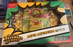 Pokemon TCG Mega Evolution Ascended Heroes Mega Meganium ex Box w/Promo Sealed - Image 1