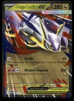 Pokemon Cards Mega Latias ex 100/132 Mega Evolution Double Rare NM *6 - Image 1