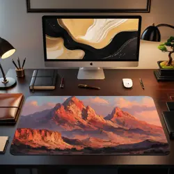 MTG Playmat | Watercolor Mountain Themed Playmat | Unofficial MTG Playmat - Image 2