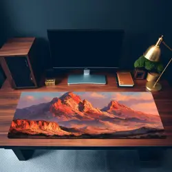 MTG Playmat | Watercolor Mountain Themed Playmat | Unofficial MTG Playmat - Image 3