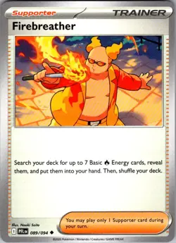 Firebreather Phantasmal Flames 089/094 Uncommon Pokemon Near Mint - Image 1
