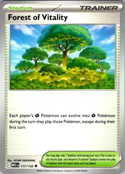 Forest of Vitality Mega Evolution 117/132 Uncommon Pokemon Near Mint - Image 1