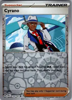 Cyrano Surging Sparks 170/191 Uncommon Reverse Holo Pokemon Near Mint - Image 1