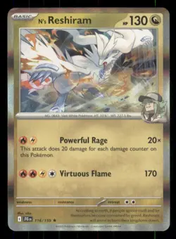 N's Reshiram SV09: Journey Together #116/159 Rare Holo Pokemon NM - Image 1