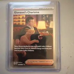 Pokemon TCG - Giovanni's Charisma - 204/165 SV 151 - SIR LP - Image 1