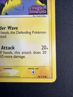 Pikachu 78/110 Holon Phantoms Stamped Reverse Holo Rare Pokemon TCG - Image 4